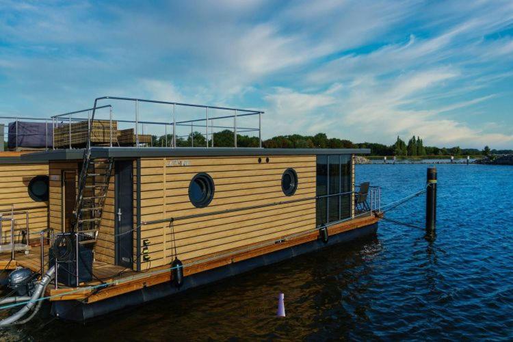 Hausboot Fjord Polaris Mit Biosauna In Барт Екстериор снимка